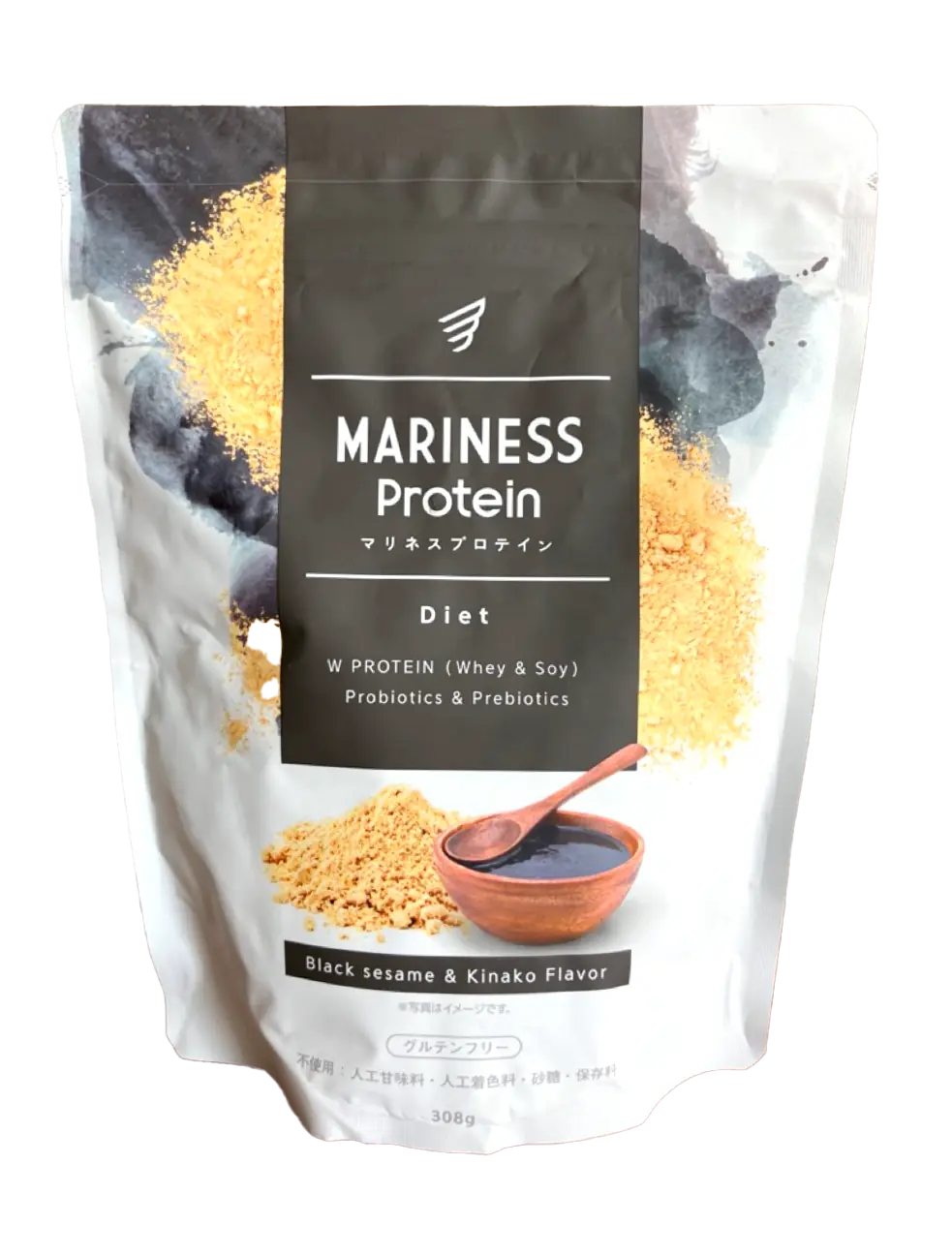 マリネスプロテイン（MARUNESS Protein）ダイエットライン 黒ごまきな粉・ごま・きなこ味